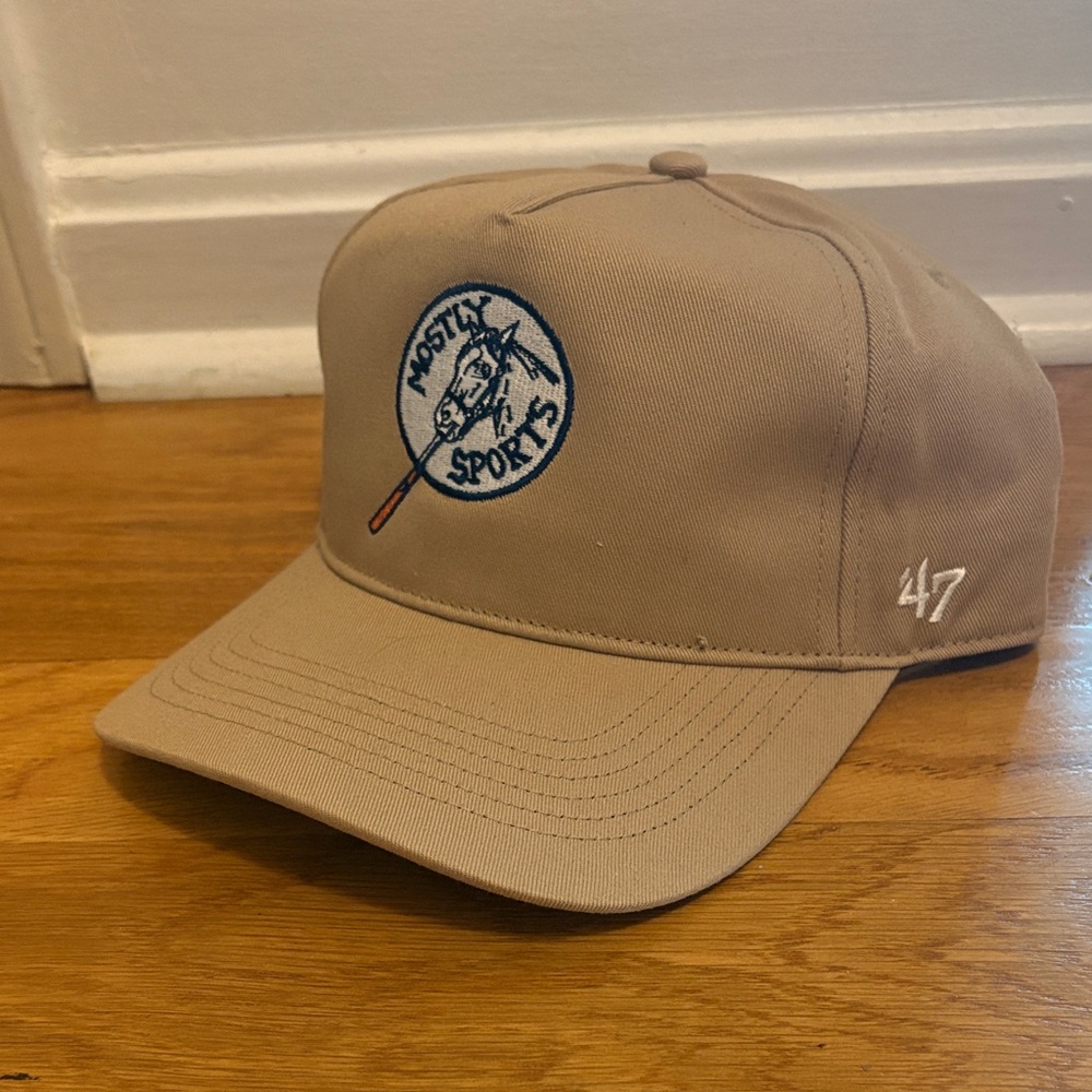 '47 Mostly Sports Tan Baseball Cap with Embroidered Logo
